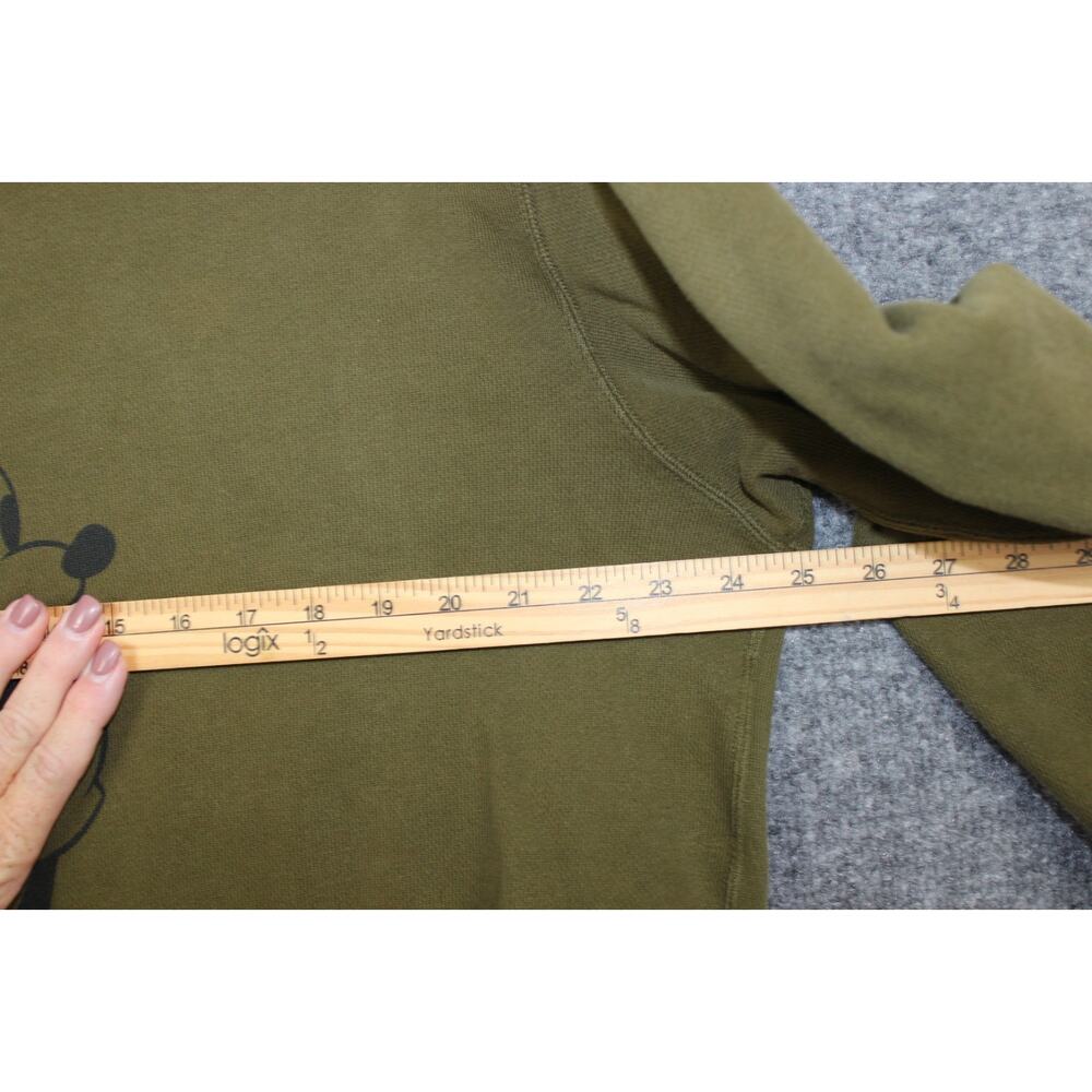 Uniqlo - Mickey Mouse‎ Big Logo Green Sweatshirt Sz L - Picture 5 of 10
